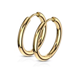 Серьги кольца из стали Spikes SE3065