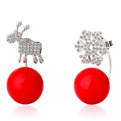 Серьги гвоздики Рождественский подарок