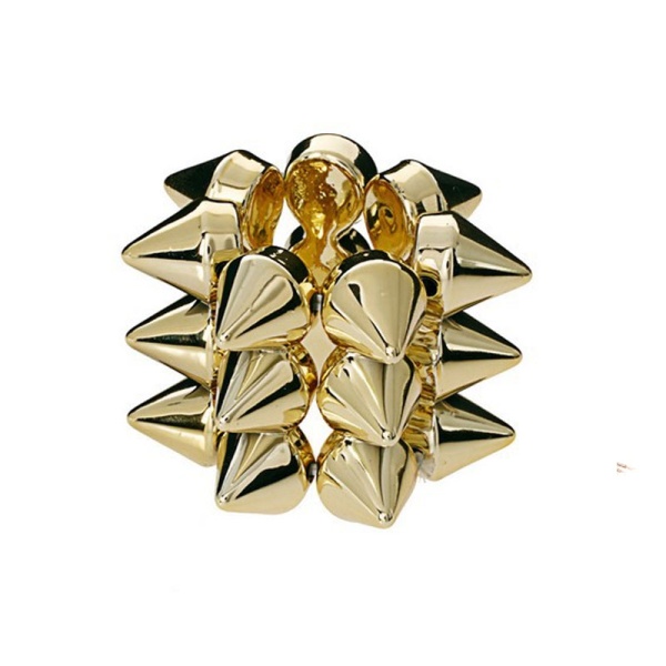 Резинка для волос Шипы золотистая