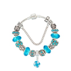 Браслет Пандора Голубой Кристалл