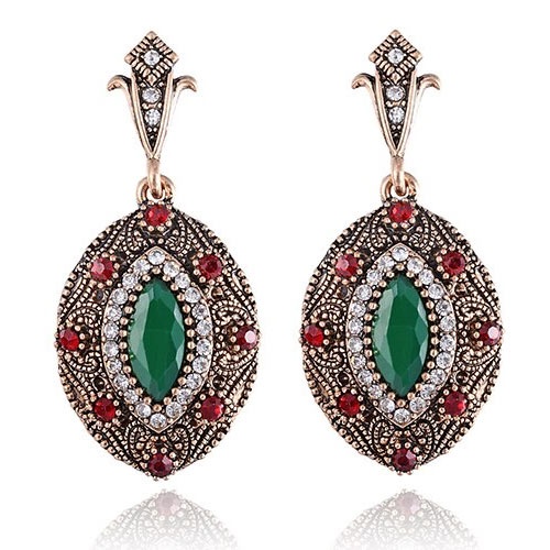 Серьги подвески в турецком стиле lan-3483