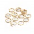 Кольца на фаланги пальцев Midi gold (набор из 12 штук)