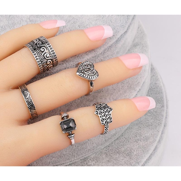 Кольца на фаланги пальцев Амулет (набор из 5 шт)