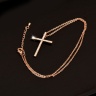 Кулон з ланцюжком Хрест із кристалами