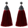 Серьги кисточки Бохо Шелк