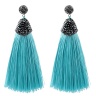 Серьги кисточки Бохо Шелк