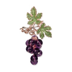 Брошь Виноградная лоза lan-3214
