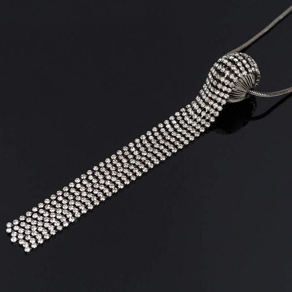 Длинный кулон кристальный дождь