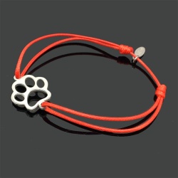 Браслет красная нить с подвеской Лапка lan-2940