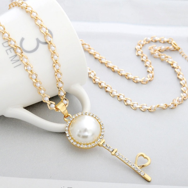 Кулон Ключик Жемчужина в стиле Tiffany