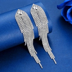 Довгі вечірні сережки Lan-3078.