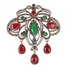 Брошь в турецком стиле с камнями lan-3486