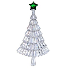 Брошь новогодняя Елка Кристалл Элит