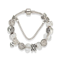 Браслет в стиле пандора Снежинка зима