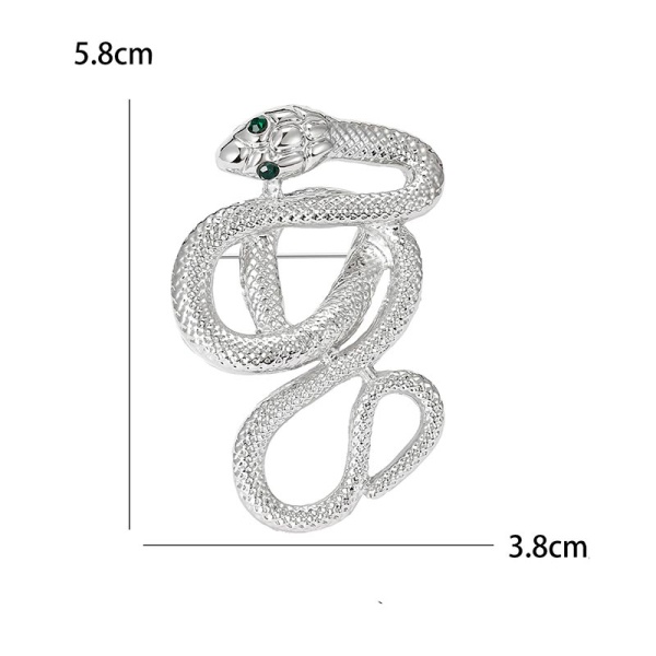 Брошь Змея классик lan-3041