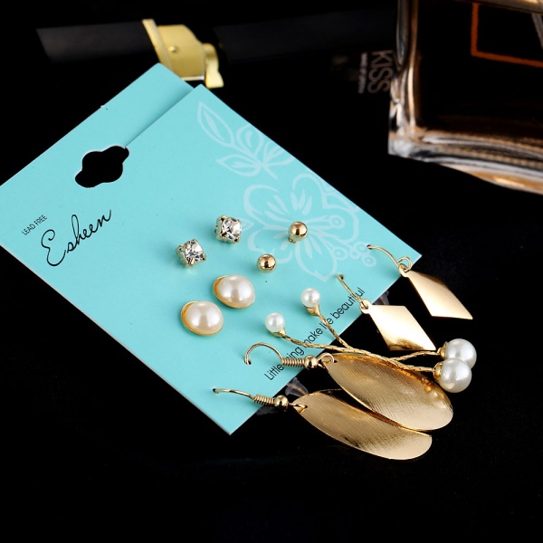 Набір сережок Аnji (6 пар)