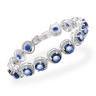 Браслет Queen с синими кристаллами циркона
