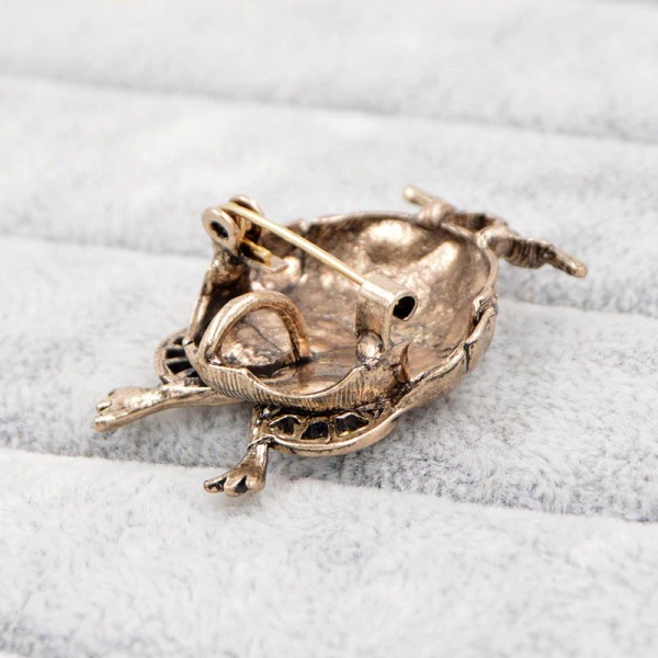 Брошь сова в окулярах lan-3216