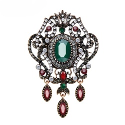 Брошь в турецком стиле с камнями lan-3487