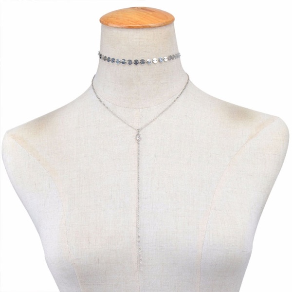 Чокер с цепочкой и монетками lan-574