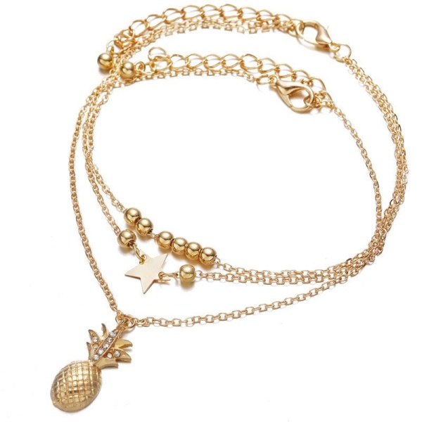 Браслет на ногу Ананас