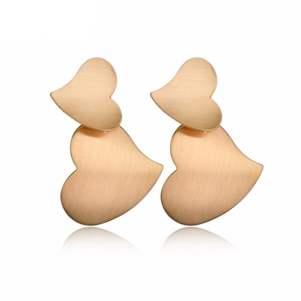 Серьги Два сердца