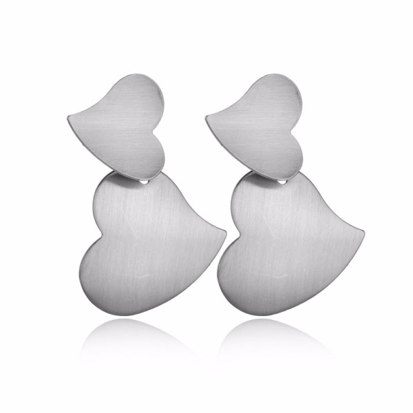 Серьги Два сердца