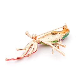 Брошь экзотическая Птица