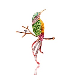 Брошь экзотическая Птица