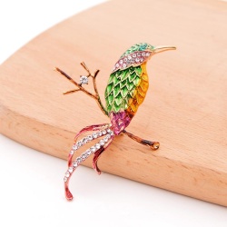 Брошь экзотическая Птица
