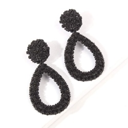 Серьги большие каплевидные