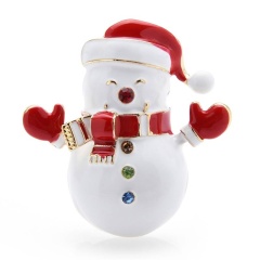 Брошь Снеговик милашка