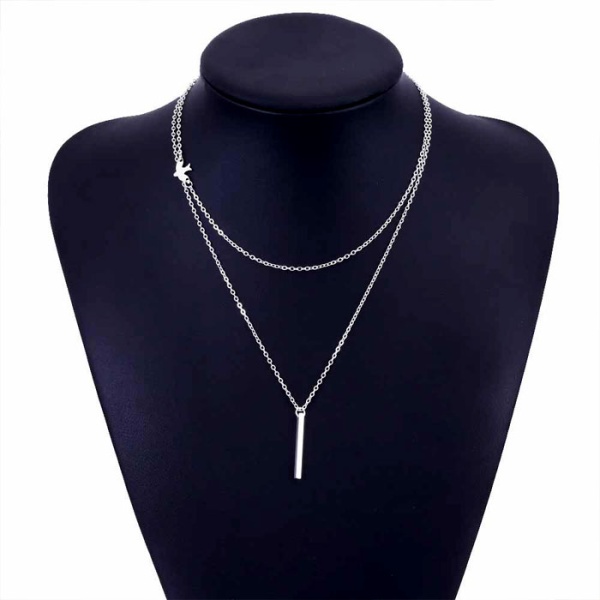 Чокер цепочка с птичкой и палочкой lan-576