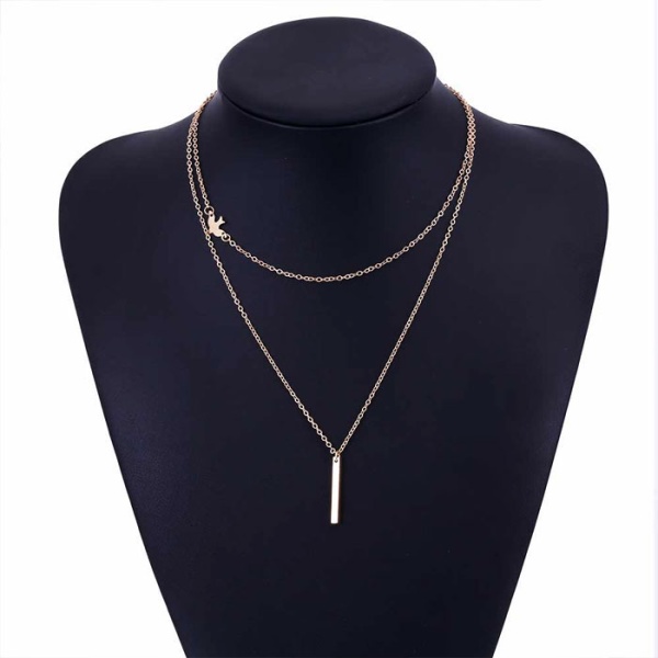 Чокер цепочка с птичкой и палочкой lan-576