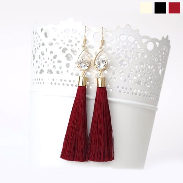 Серьги кисточки Капелька