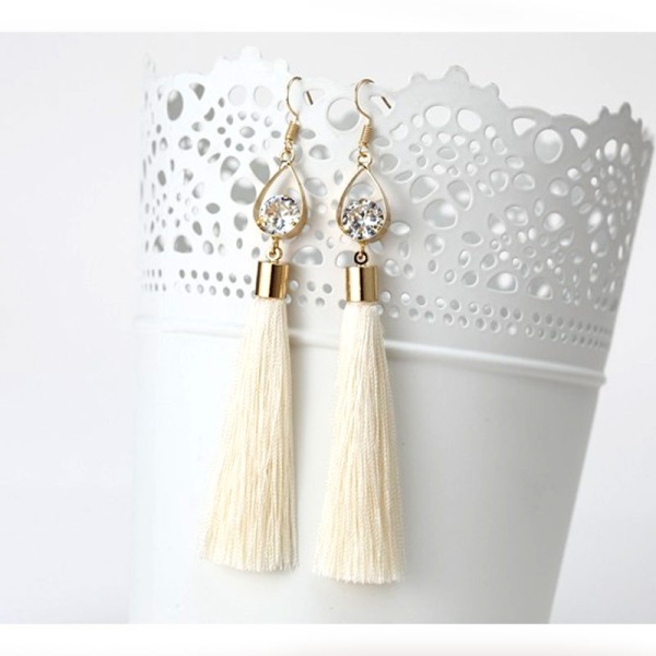 Серьги кисточки Капелька