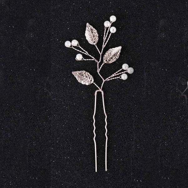 Весільні шпильки листочки lan-3081