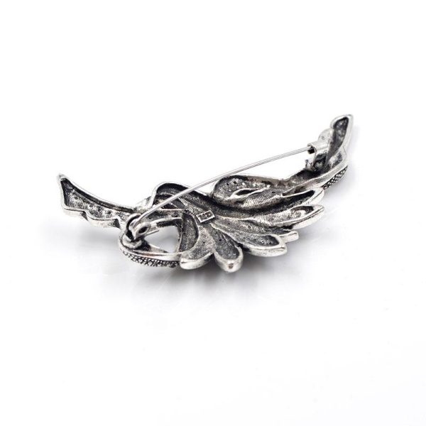 Брошь с марказитами Ажурио lan-3218