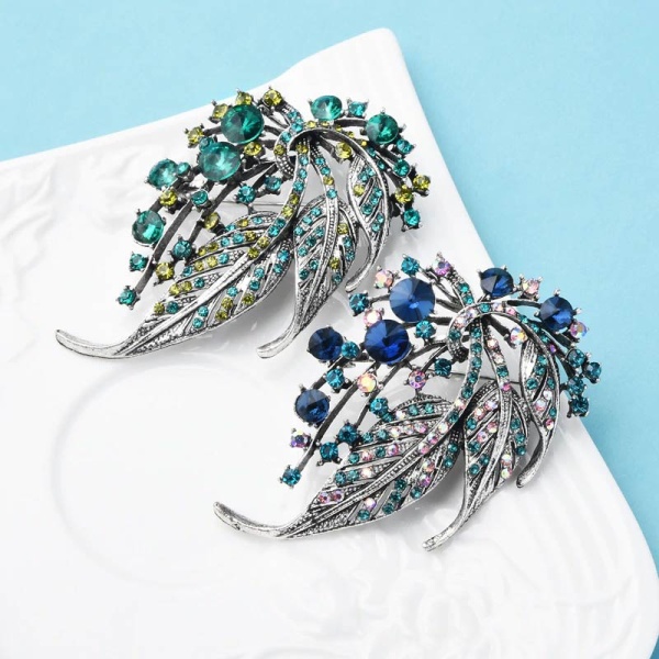 Брошь кристальная ветка