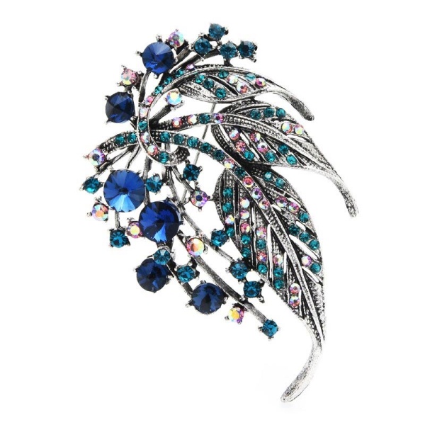 Брошь кристальная ветка