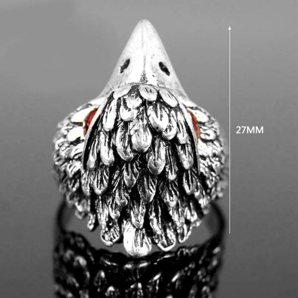 Кольцо из нержавеющей стали Голова Орла