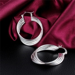 Сережки каблучки Спіраль