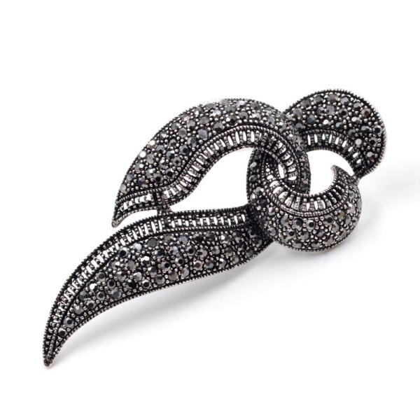 Брошь геометрия завиток lan-3219