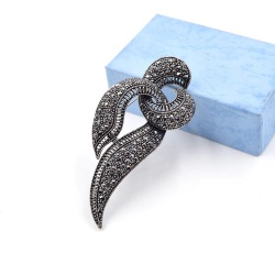 Брошь геометрия завиток lan-3219