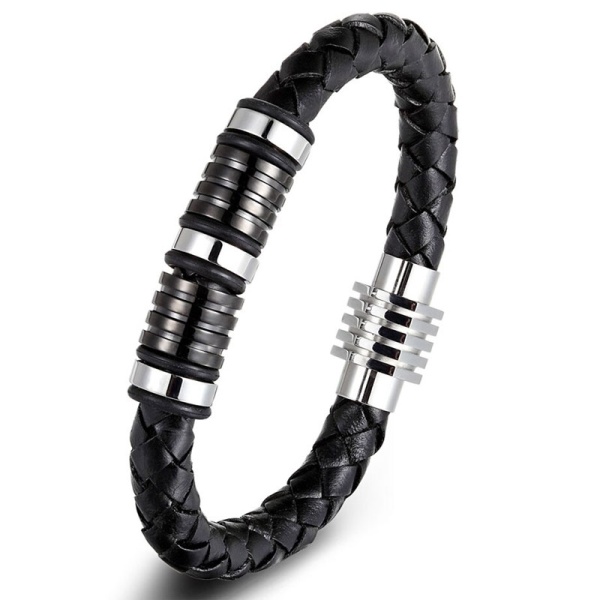 Чоловічий шкіряний браслет lan-3490