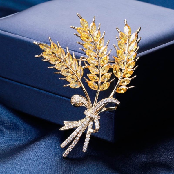 Брошка три колоски пшениці lan-2845