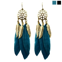 Серьги перья Ловец снов