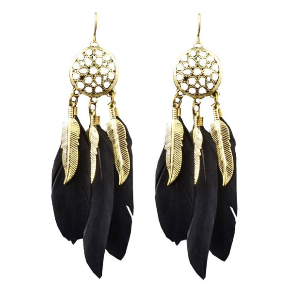 Серьги перья Ловец снов
