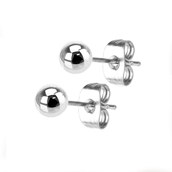 Сережки гвоздики зі сталі Spikes Куля