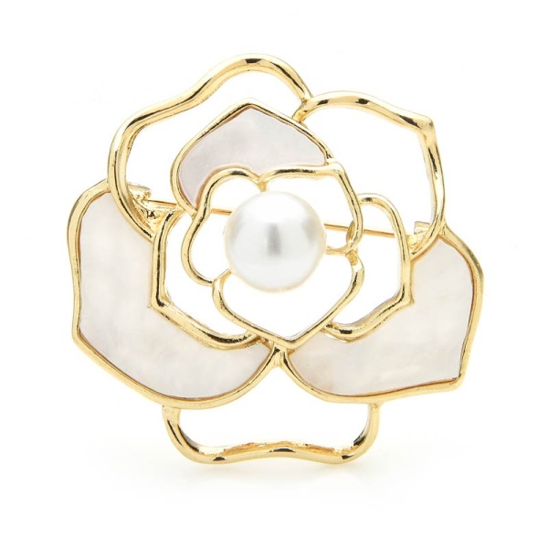 Брошь цветок минимализм